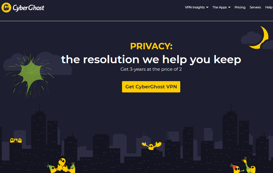 CyberGhost VPN Website