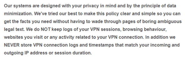 Hide.me Logging Policy