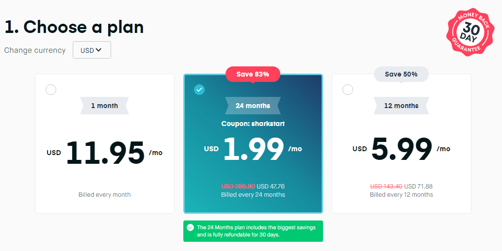 Surfshark VPN Pricing and Discount